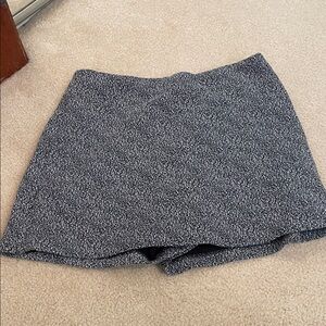 Necessary Objects Black and White Textured Skort